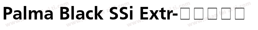 Palma Black SSi Extr字体转换
